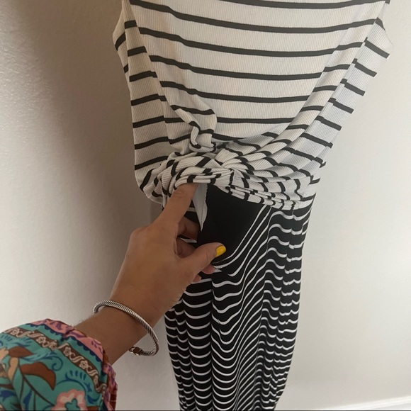 Bailey 44 Striped Cut Out Midi Dress - Picture 8 of 10